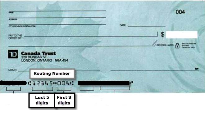 Routing Number (8 digits): What's This?